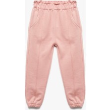Koton Pamuklu Şardonlu Cepli Jogger Pembe Kız Bebek Eşofman Altı 6WMG40027AK