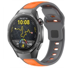 Huawei Watch Gt5 Pro 46MM Ile Uyumlu Çift Renkli Spor Silikon Kordon Nefes Alabilir Konforlu