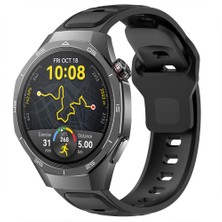 Huawei Watch Gt5 Pro 46MM Ile Uyumlu Çift Renkli Spor Silikon Kordon Nefes Alabilir Konforlu