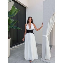 Korse Görünümlü Kloş Elbise