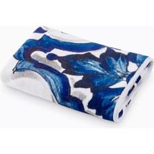 Dolce & Gabbana Casa Blu Mediterraneo Misafir Havlusu, Pamuklu, Yumuşak & Çiçek Desenli