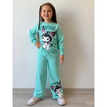 3-10 Yaş Kuromi Kız Eşofman Takım- 8173245 - Yeşil