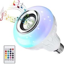 Ledx Al-Spkr Kumandalı Bluetooth Hoparlör Ampul 500 Lümen Rgb Ledli E27 Lamba