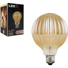 Ledx As-60 Kırılmaz Gövde 4,5 Watt Rustik Star Ampul