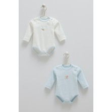 Caramell Hello Forest Ikili Uzun Kol Body - Mavi