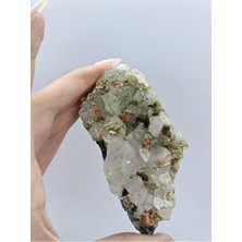 Koleksiyonluk Epidotlu Kuvars Doğaltaş