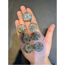 7 Li Orgonit 7 Çakra Sembollü Doğaltaş Kiti