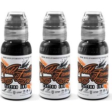 3 Bottle Greywash Set - World Famous Ink Dövme Boyası - 1 Oz