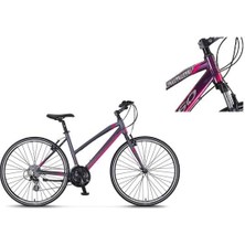 Mosso LEGARDA-2321-LDM-V Kadın Şehir Bisikleti 460H 28 Jant 21 Vites Mürdüm Pembe