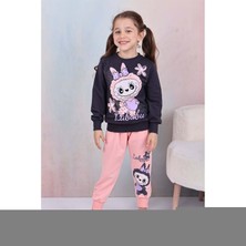 3-10 Yaş Labubu Kız Eşofman Takım- 8188245 - Somon