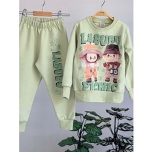 3-10 Yaş Erkek Labubu Eşofman Takım- 8189245 - Yeşil