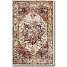 Drom Dokuma Taban Makinede Yıkanabilen Kilim Kaymaz Şönil Otantik Vintage Halı