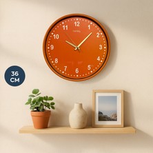 Homing Retro Turuncu Duvar Saati 36 cm 242131