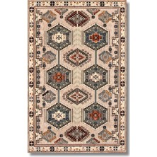Drom Dokuma Taban Makinede Yıkanabilen Kilim Kaymaz Şönil Retro Halı