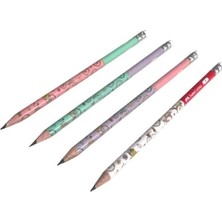 Bisiklet Desenli Silgili 2b Kurşun Kalem 12 Adet