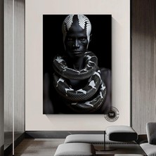 Afrika-Amerikan Kültürü Duvar Dekoru, Afrika Sembolleri ve Soyut Kanvas