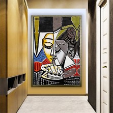 Le Rêve - Pablo Picasso, Koltukta Uyuyan Kadın, Çok Renkli Hazır Picasso Tablosu