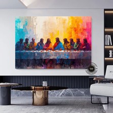 Son Akşam Yemeği Kanvas; Dini Duvar Dekoru; Isa Mural Tablo; Ekstra Büyük