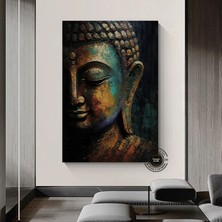 Buddha Kanvas Tablo – Yoga ve Meditasyon Temalı Duvar Sanatı – Lotus ve Hediye