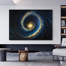 Samanyolu – Aı Kanvas Sanatı; Canlı Uzay Sahnesi Duvar Dekoru; Ev & Ofis; Astronomi Hediyesi; Buluts
