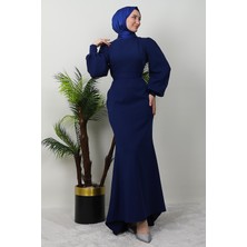 Lavin Krep Elbise Lacivert