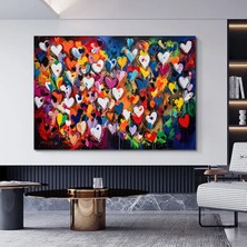 Banksy Graffiti Sanatı | Graffiti Kalpli Aşk | Graffiti Duvar Sanat Baskısı | Banksy Kalp Boyası | B