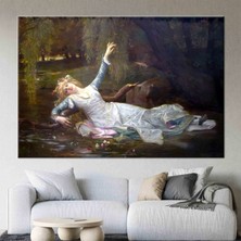 Alexandre Cabanel Yağlıboya Kadın Portresi, Ophelia Reprodüksiyon Kanvas