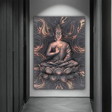 Buddha Kanvası, Asya Tarzı Meditasyon Duvar Sanatı, Çok Renkli Buddha Baskısı