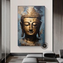 Zen Buddha Kanvas Duvar Sanatı; Zen Sanat Baskısı; Budist Duvar Sanatı; Altın Buddha Baskıları; Budi