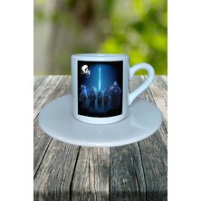 Sky Mobil Oyun Baskılı Türk Kahvesi Fincanı Tabaklı Kişiye Özel Model 4