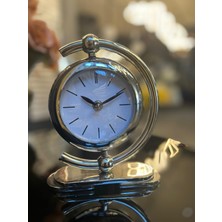 Masa Saati Evdema Vitale Sılver Metal C Saat 5*15*18 cm AK.IV0304