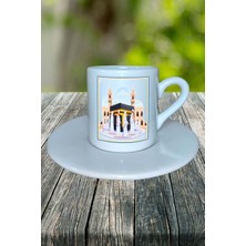 Kabe Baskılı Türk Kahvesi Fincanı Tabaklı Kişiye Özel Model 3