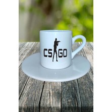 Counter Strike Cs Cs:go Cs 2 Oyun Baskılı Türk Kahvesi Fincanı Tabaklı Kişiye Özel Model 3