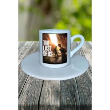 The Last Of Us Oyun Baskılı Türk Kahvesi Fincanı Tabaklı Kişiye Özel Model 7