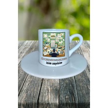 Ön Muhasebe Sorumlusu Meslek Baskılı Türk Kahvesi Fincanı Tabaklı Kişiye Özel Model 8