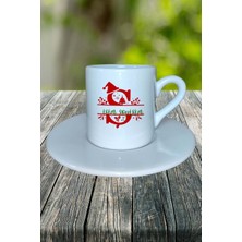 Ş Harfi Yeni Yıl Noel Yeniyıl Isimli Baskılı Türk Kahvesi Fincanı Kişiye Özel Model 22