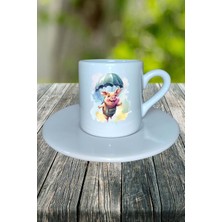 Domuz Baskılı Türk Kahvesi Fincanı Tabaklı Kişiye Özel Model 4