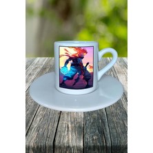 Dead Cells Oyun Baskılı Türk Kahvesi Fincanı Tabaklı Kişiye Özel Model 3