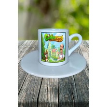 Garden Spaces Mobil Oyun Baskılı Türk Kahvesi Fincanı Tabaklı Kişiye Özel Model 4