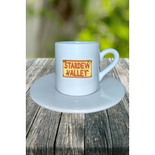 Stardew Valley Oyun Baskılı Türk Kahvesi Fincanı Tabaklı Kişiye Özel Model 5