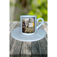 Squad Oyun Baskılı Türk Kahvesi Fincanı Tabaklı Kişiye Özel Model 3