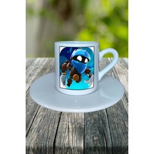 Babybus Mobil Oyun Baskılı Türk Kahvesi Fincanı Tabaklı Kişiye Özel Model 7