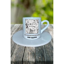 Ön Muhasebe Sorumlusu Meslek Baskılı Türk Kahvesi Fincanı Tabaklı Kişiye Özel Model 6