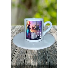 Dead Cells Mobil Oyun Baskılı Türk Kahvesi Fincanı Tabaklı Kişiye Özel Model 1