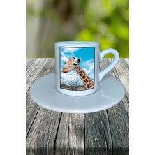 Zürefa Baskılı Türk Kahvesi Fincanı Tabaklı Kişiselleştirilebilir Model 4