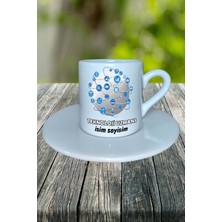 Teknoloji Uzmanı Meslek Baskılı Türk Kahvesi Fincanı Tabaklı Kişiye Özel Model 4