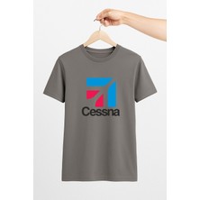 Vecihi Geliyor Cessna Unisex Tshirt Pilot - Havacı - Uçak Tutkunu Hediye