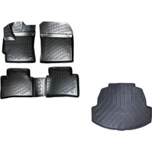 Rizline Toyota Corolla Sedan (Benzin & Lpg) 2019 Sonrası Uyumlu 3D Havuzlu Paspas + Bagaj Havuzu Set