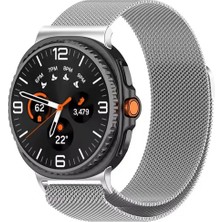 Samsung Galaxy Watch 8 Classic 47MM Uyumlu Manyetik Milanese Loop Metal Kordon