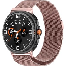 Samsung Galaxy Watch 8 Classic 47MM Uyumlu Manyetik Milanese Loop Metal Kordon